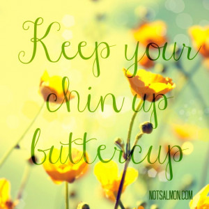 Keep your chin up #buttercup. #notsalmon #behappy Biblical Thoughts ...