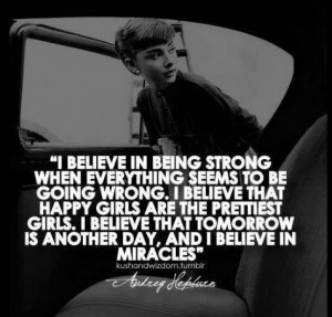 Great Audrey Hepburn quote!
