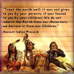 ... the Great Spirit may show to them many things wich older people miss