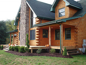 Log Cabin Landscape