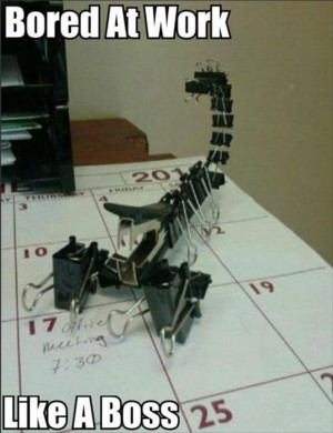 Funny Things People Do When They Get Bored At Work – 28 Pics