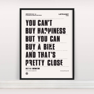 ... buy happiness , but you can buy a bike and that’s pretty close