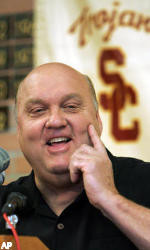 Rick Majerus enjoys a laugh after being named USC's new head men's ...