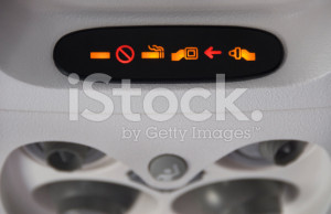 Seat Belt Sign Stock Image No Smoking And Fasten