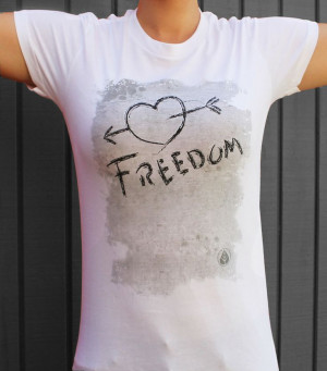 Freedom Graphic Tee | Women's Shirts with A Positive Attitude