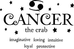 crab horoscope zodiac vinyl wall art decal home decor sayings quotes ...