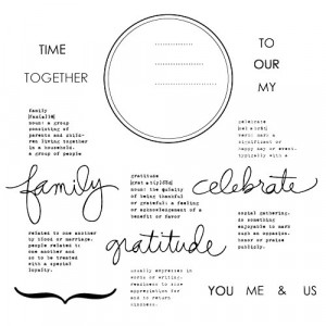 ... Tuesday - Clear Acrylic Stamps - Family Circle by Ali Edwards