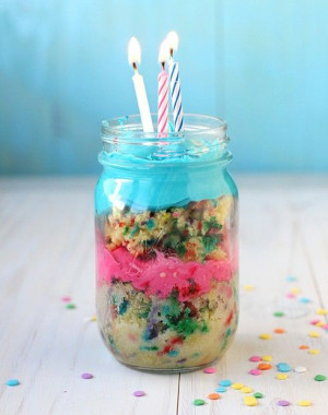 Birthday Cake in a Jar
