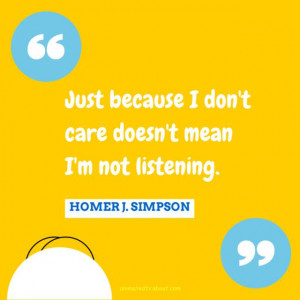 Homer Simpson Quote About Listening - Nancy Basile / About.com