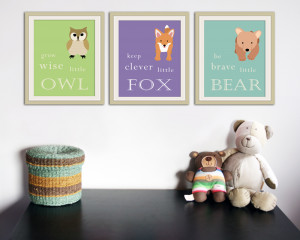WallFry’s woodland animals with quotes