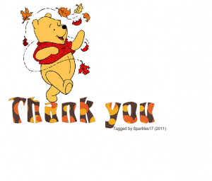 Glitter Text » Thank You » Winnie the Pooh - Thank you