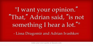 Vampire Academy Quotes | Adrian Ivashkov