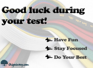 Good luck on your test!