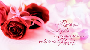 Valentines Day Quote To Express Love With Rose Image