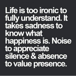 Life is too ironic