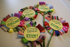 Teacher Appreciation Ribbon Flowers