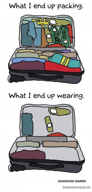 Packing before a trip