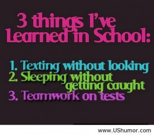 Funny things I ve learned in school