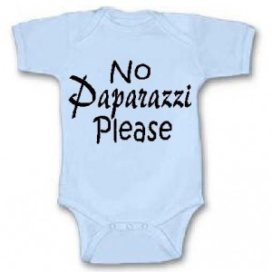 No Paparazzi funny infant newborn baby one piece snapsuit bodysuit ...