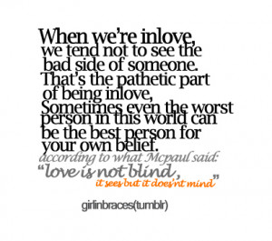 bad, blind, good, love, quote, text, words