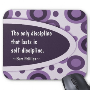 Motivational Mousepad - Discipline Quotation