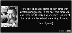 How poet and public stared at each other with righteous indignation ...