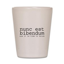 Now It Is Time To Drink-Latin Shot Glass for