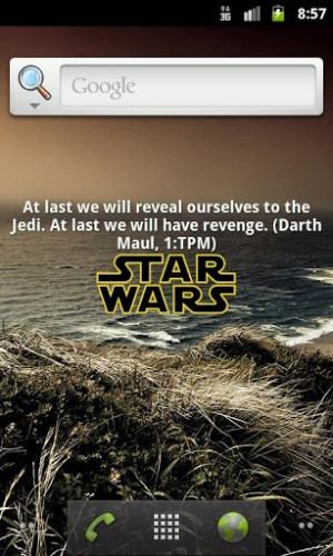 This app is for the Star Wars fans out there. Quotes from the movie ...