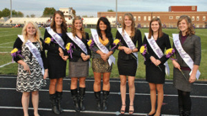 The 2012 McClain High School Homecoming Court. Pictured from left to ...