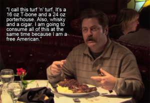 Ron Swanson – Quotes and Memes of a Meat-Eating Man