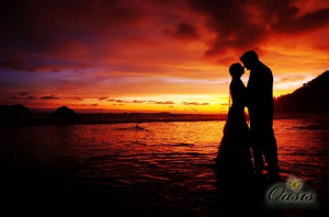 Love Kissing by girlfriend Sunset Romantic Image