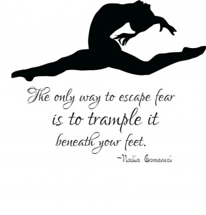 Details about Gymnastics Kids Wall Decal | Nadia Comanei Quote 22