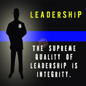 police leadership poster