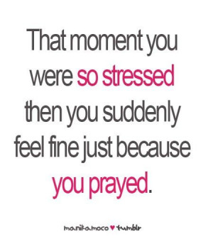 Stress & prayer