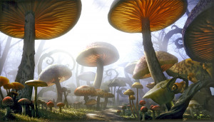 Alice in wonderland giant mushrooms accessed 11-10-2011 12-43pm
