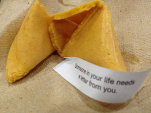 fortune cookie says: ...