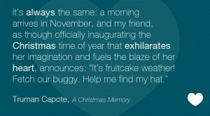 Truman Capote, A Christmas Memory