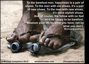 This is Michael Josephson reminding you that character counts.