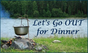 Almost Wordless Wednesday-Let's Go Out For Dinner