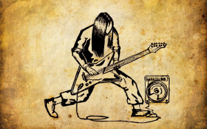 Cartoon Metal Guitarist | 1680 x 1050 | Download | Close