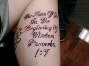 ... Biblical Quotes Tattoos ~ Short Inspirational Bible Verses Tattoos