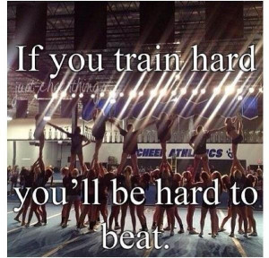 Cheerleading quotes, inspiring, motivational, sayings, train