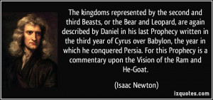 The kingdoms represented by the second and third Beasts, or the Bear ...