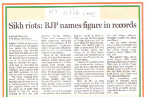 The role of BJP & RSS is very clear in 1984 riots, still Akali Dal is ...