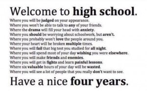 high school quotes about freshman year of high school my freshman year ...