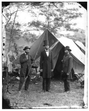 Lincoln at Antietam with Allan Pinkerton and Major General John ...