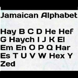 Jamaican alphabet
