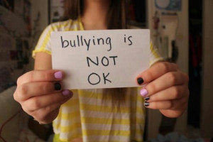Bullying is wrong. Don't be a bystander!