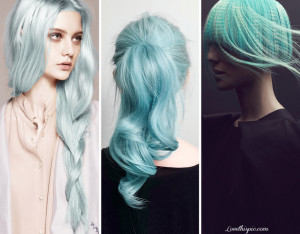 pastel blue hair
