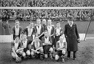 AMSTERDAM - Het elftal van VUC voor de wedstrijd tegen Ajax. ANP PHOTO ...